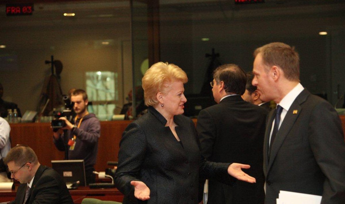 Dalia Grybauskaitė ir Donaldas Tuskas