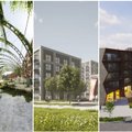 Pristatyti 3 projektai, kaip turėtų atrodyti naujas daugiabučių kvartalas Justiniškėse, Vilniuje