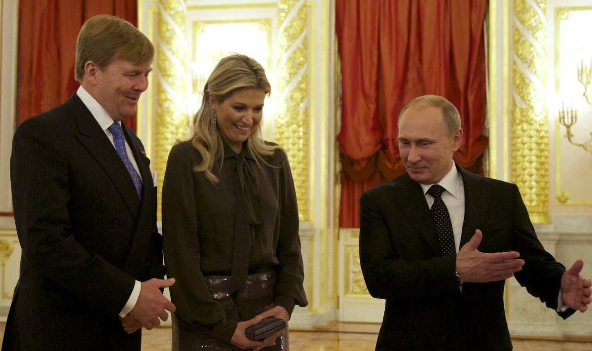 Belgijos karalius Willemas Alexanderis ir karalienė Maxima apsilankė pas Rusijos prezidentą Vladimirą Putiną
