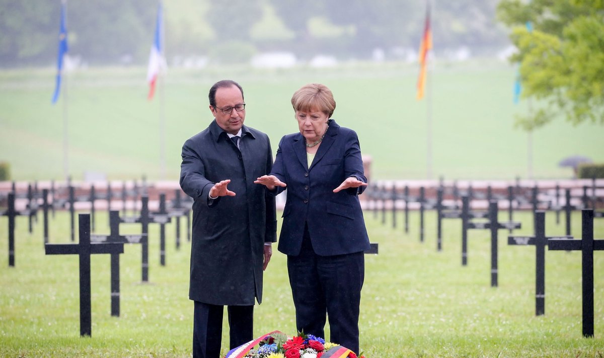 A. Merkel ir F. Hollande'as