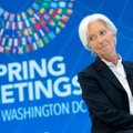 Lagarde: ECB neskubės didinti palūkanų normų