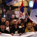 Serbijoje ketvirtą vakarą tęsėsi audringi protestai dėl vyriausybės atsako į COVID-19