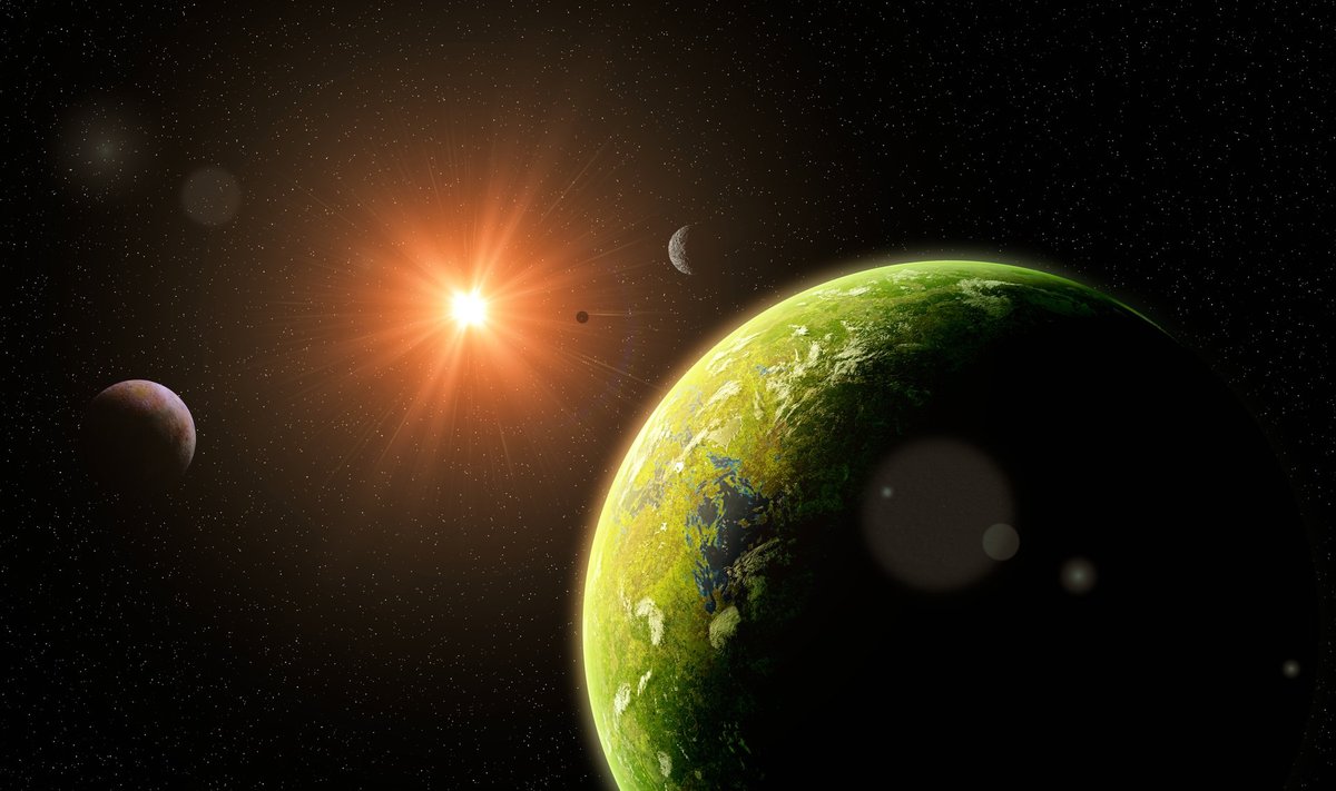 Egzoplaneta. Shutterstock iliustr.