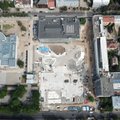 Baigiama Kauno Vienybės aikštės rekonstrukcija: kloja iš Portugalijos atplukdyto granito dangą
