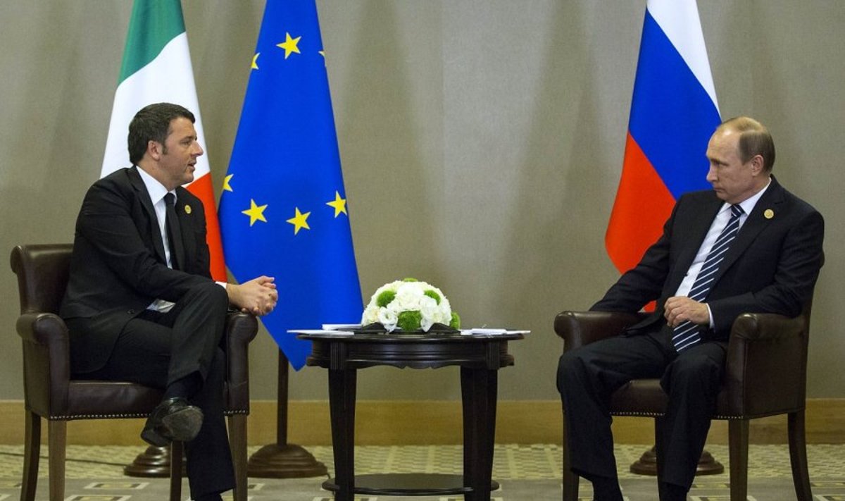 Matteo Renzi, Vladimiras Putinas