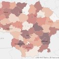 Создана виртуальная карта Литвы со статистикой по COVID-19