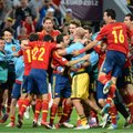 11 metrų baudinių seriją laimėję ispanai - EURO-2012 čempionato finale