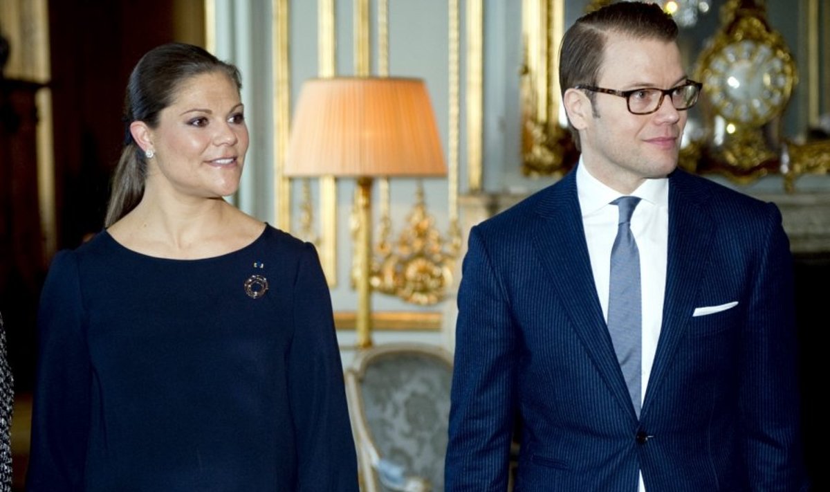 Švedijos princesė Victoria su princu Danieliumi