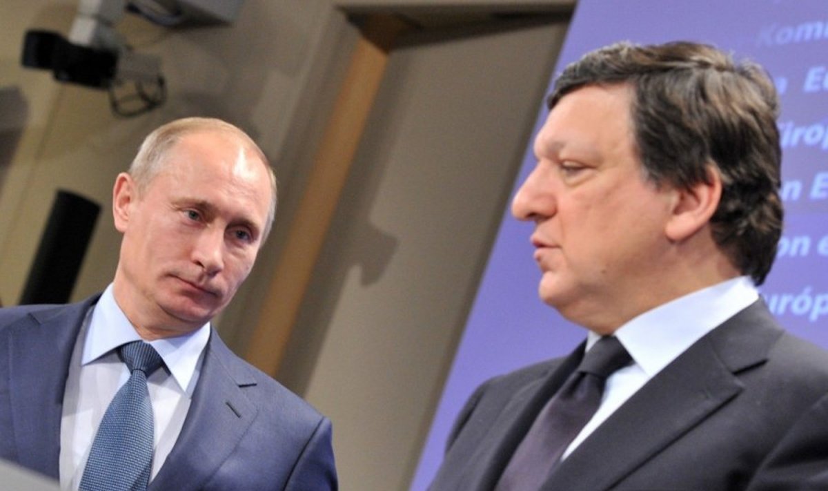 Vladimiras Putinas ir Jose Manuelis Barroso 