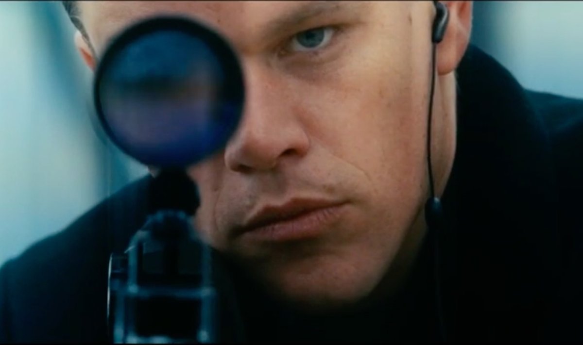 Kadras iš flo apie Jasoną Bourne'ą