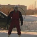 Rusijoje vyras pagamino slides su propeleriu