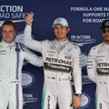 F-1 Sočyje: L. Hamiltonas kvalifikacijoje vėl liko N. Rosbergui už nugaros