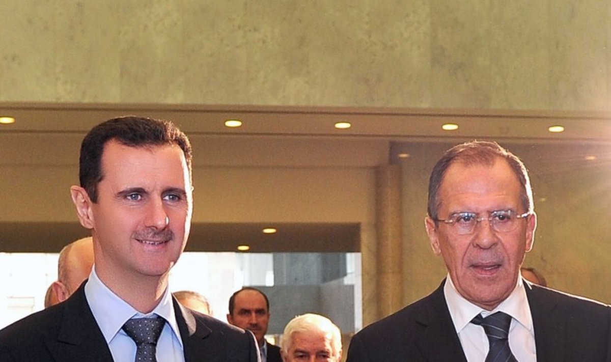 Sergejaus Lavrovo ir  Basharo al Assado susitikimas