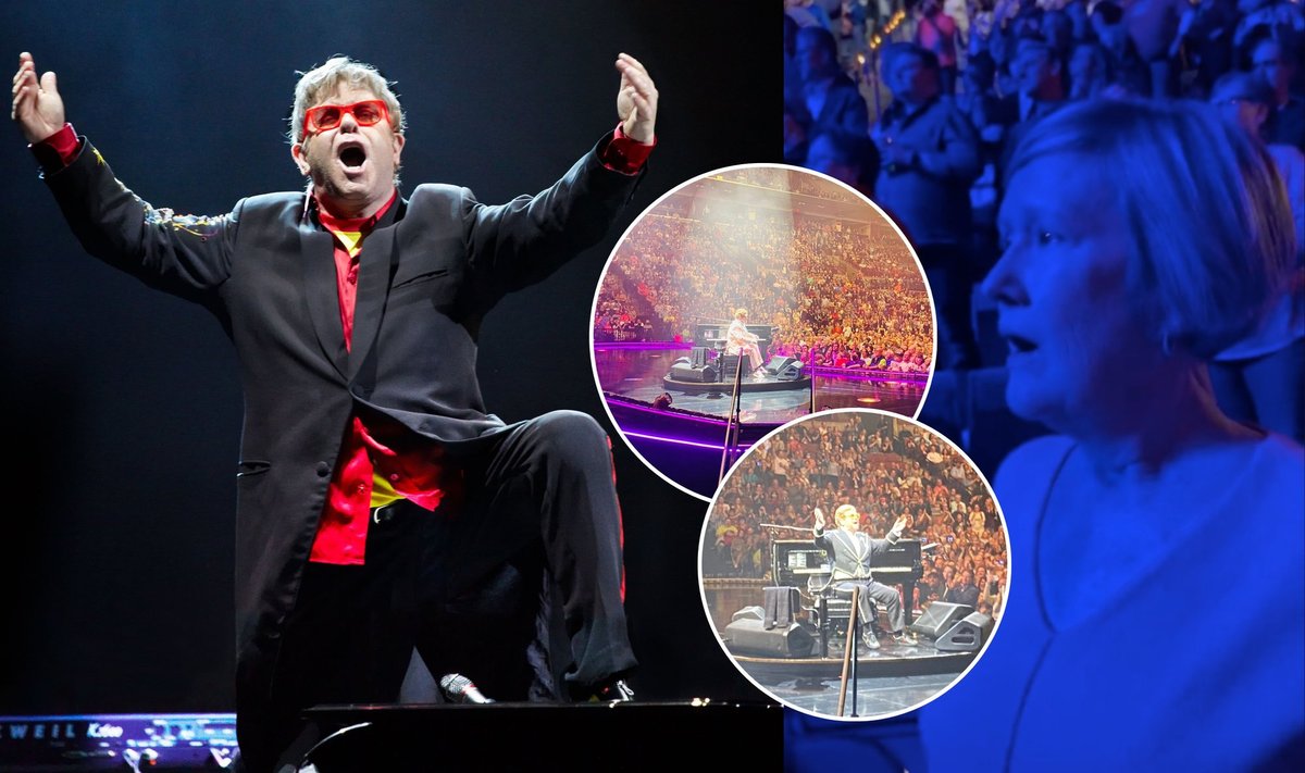 Eltono Johno koncerto akimirkos, Eltono Johno gerbėja/ Vida press, TikTok nuotr.