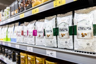 Selection by Rimi“ kavos linija, kurios kavos pupelės atkeliauja iš Brazilijos, Kolumbijos, Etiopijos, Gvatemalos