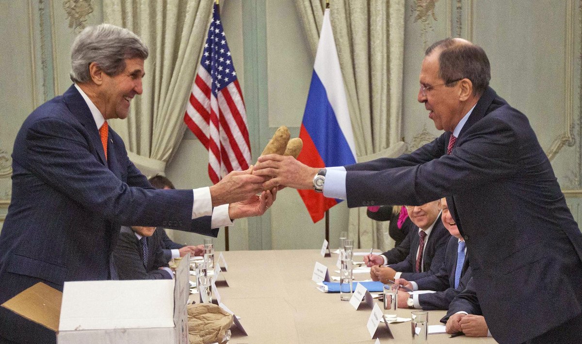 J. Kerry S. Lavrovui padovanojo bulvių, 2014 m. sausis