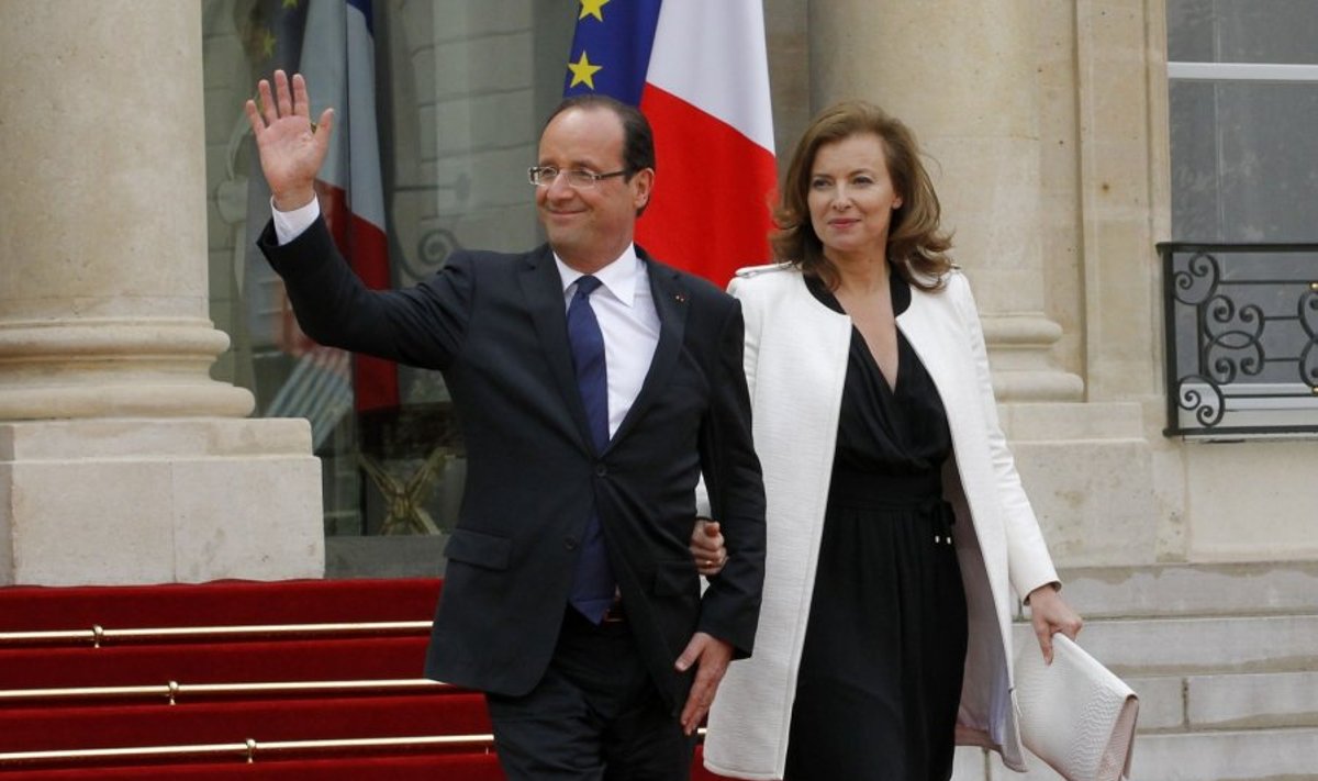 Francois Hollande'as ir Valerie Trierweiler