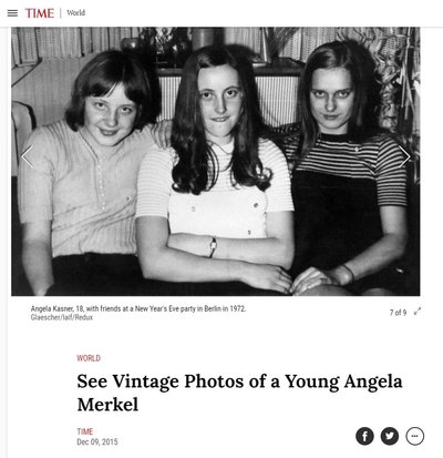 A. Merkel jaunystės nuotraukos