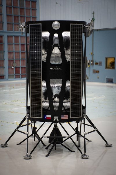 Nova-C maketas NASA Goddard kosminių skrydžių centre. 2019 metų gegužė. Šaltinis: NASA/Goddard/Rebecca Roth