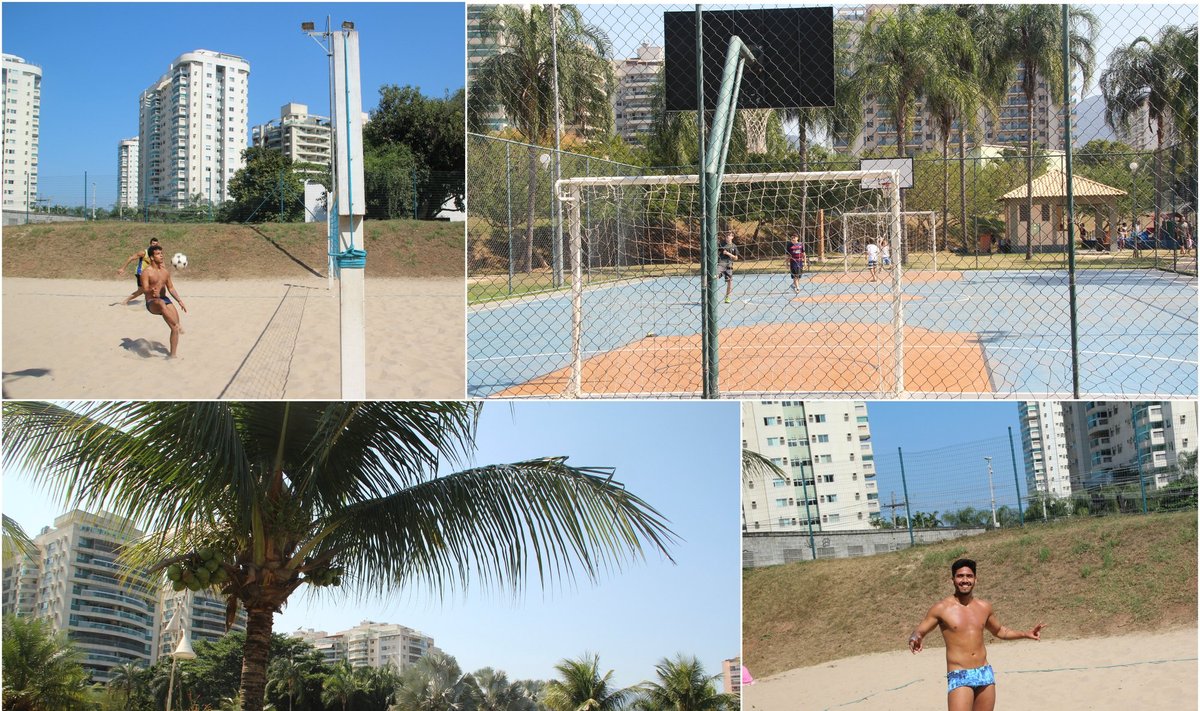 Rio de Žaneiro parkuose sporto aikštynai nebūna tušti