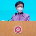 Honkongo lyderė Lam teigia nesieksianti dar vienos kadencijos šiame poste