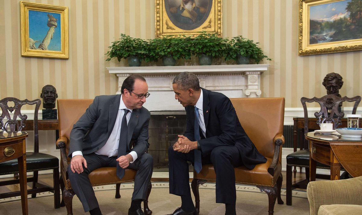 Francois Hollande, Barackas Obama 