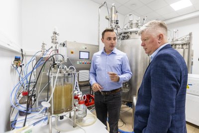 Žemės ūkio ministras Kęstutis Navickas lankėsi „Bioversio“
