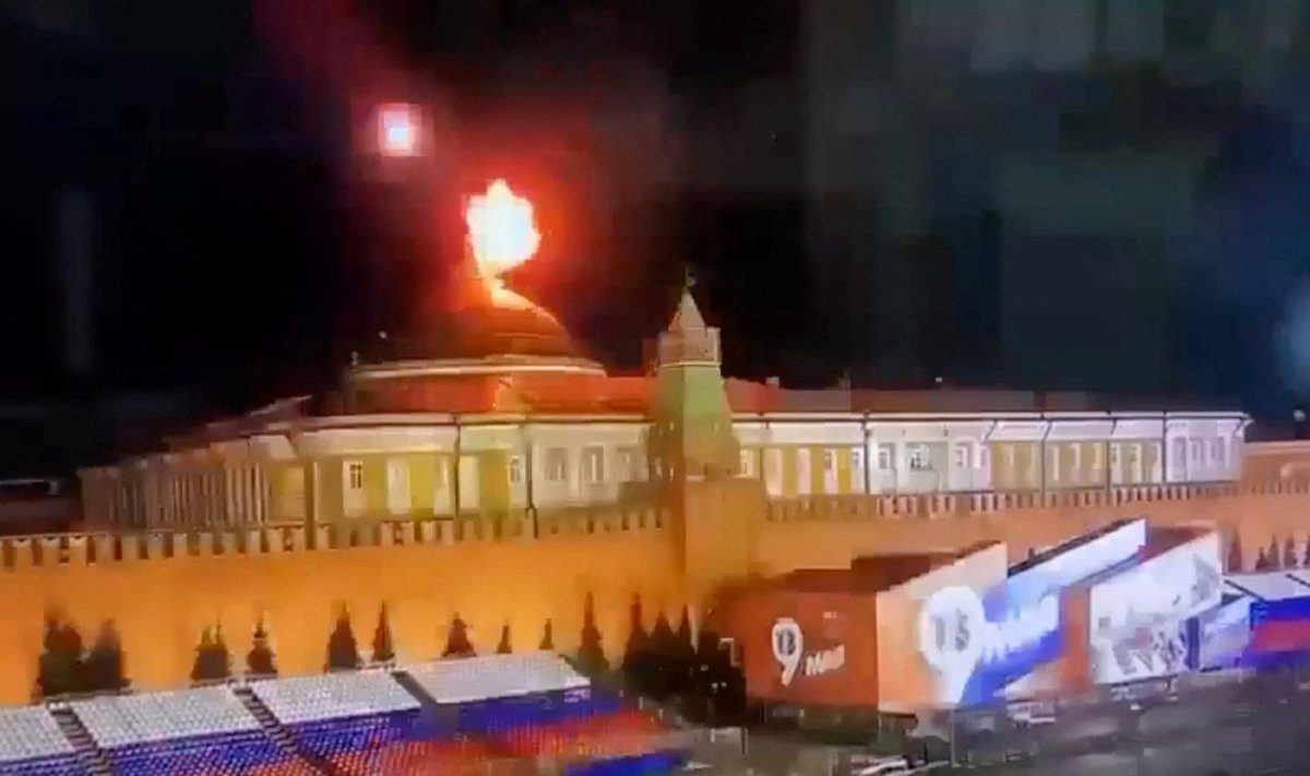 Dronų ataka Maskvoje