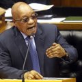 PAR parlamentas ketvirtadienį balsuos dėl nepasitikėjimo prezidentu Zuma