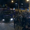 Sakartvelo riaušių policija persekiojo demonstrantus