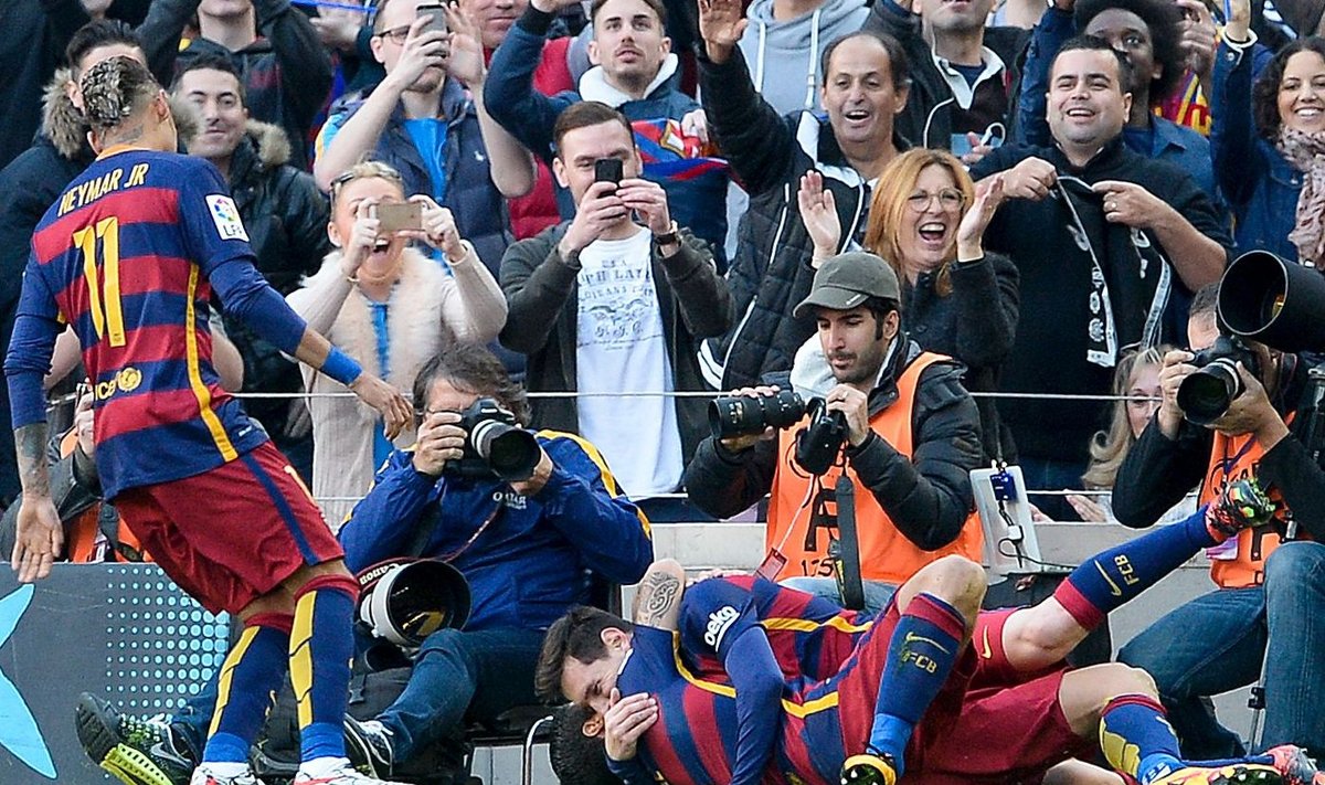 Neymaras, Luisas Suarezas ir Lionelis Messi