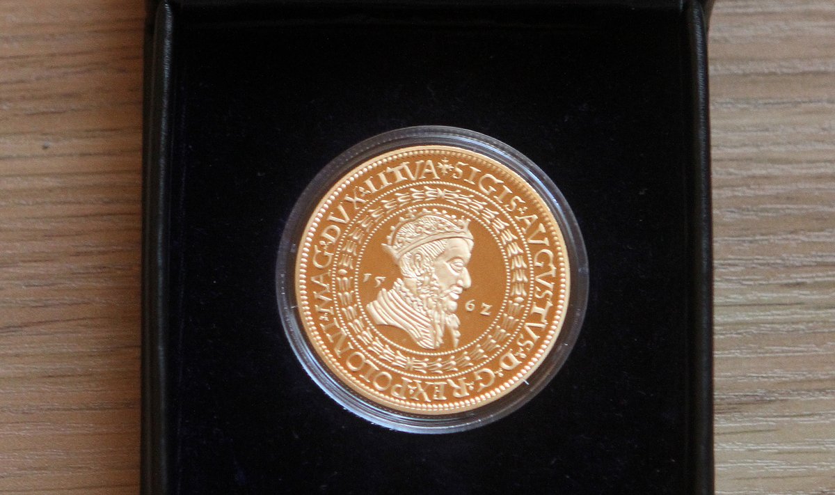 Išleista brangiausios Žygimanto Augusto laikų lietuviškos monetos replika