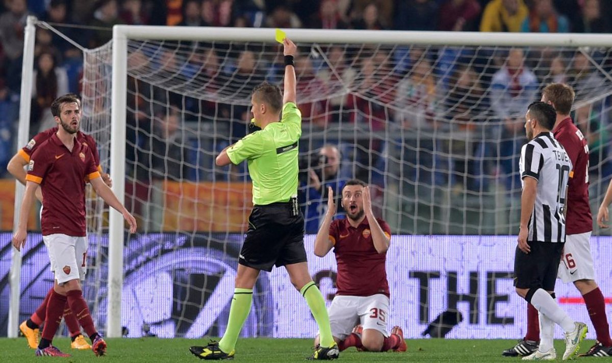 AS „Roma“ klubo futbolininkų reakcija
