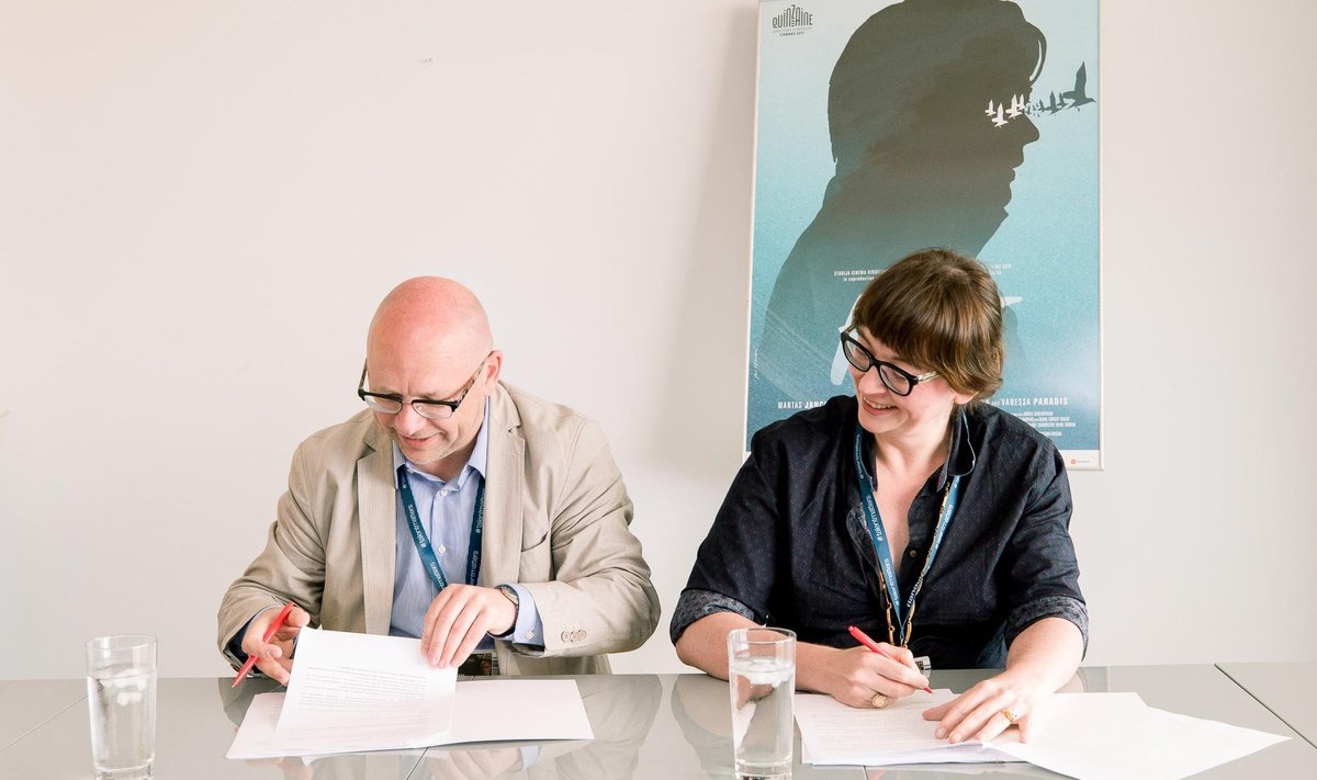 Director the Lithuanian Film Centre R. Kvietkauskas and Polish Film Institute director M. Sroka signed agreement on cooperation