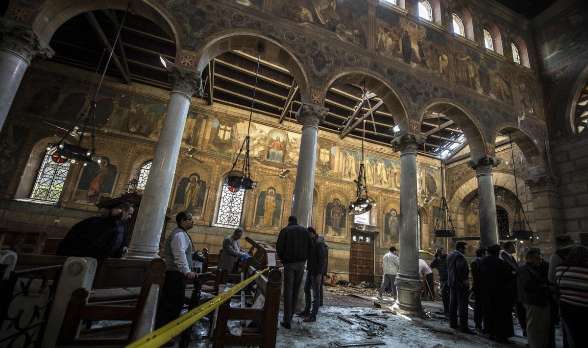 Šv. Petro ir Povilo koptų bažnyčia Egipte po teroro atakos