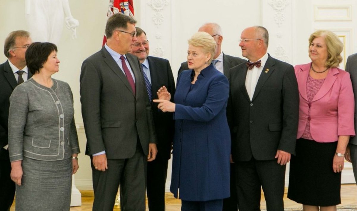 President Grybauskaitė and members of the Lithuanian Government