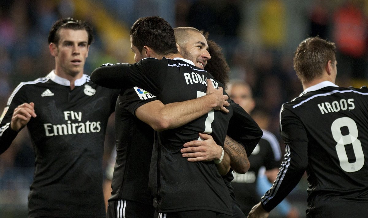 Karimas Benzema dėkoja Cristiano Ronaldo už rezultatyvų perdavimą