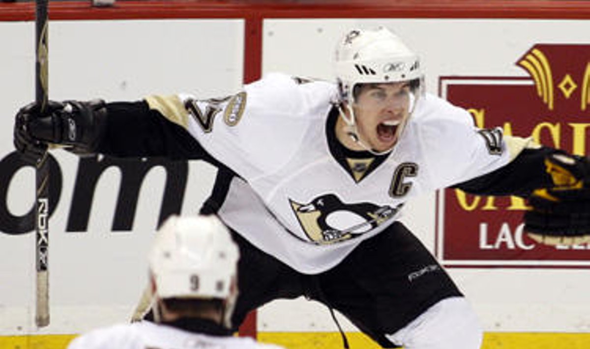 Sidney Crosby ("Penguins") pergalės šokis