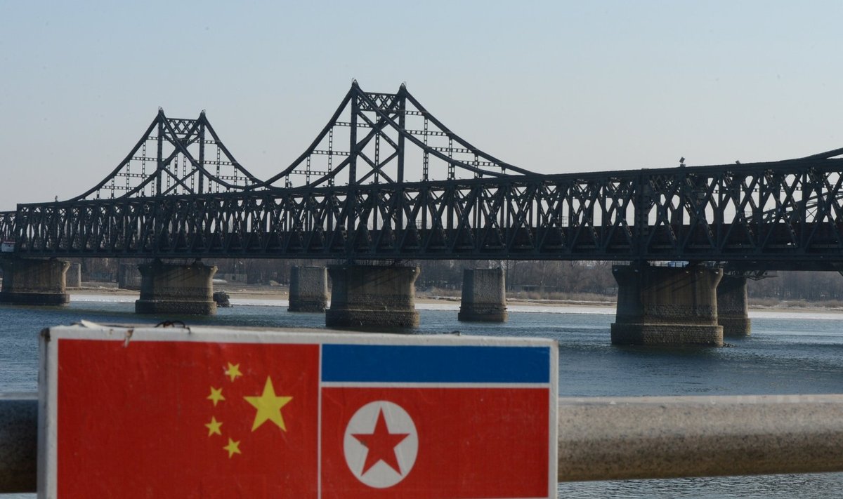 Šiaurės Korėjos ir Kinijos pasienis 
