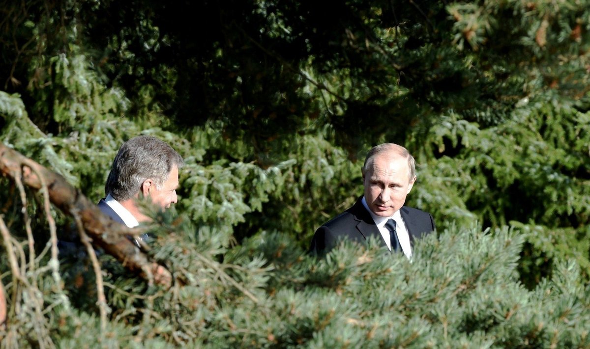 Suomijos prezidentas Saulis Niinisto priėmė Vladimirą  Putiną