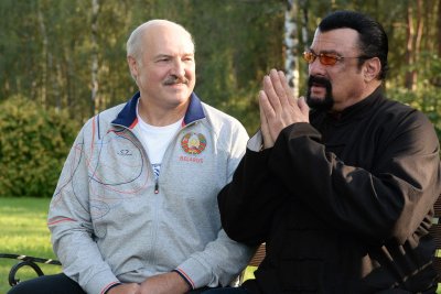 Alksandras Lukašenka ir Stevenas Seagalas