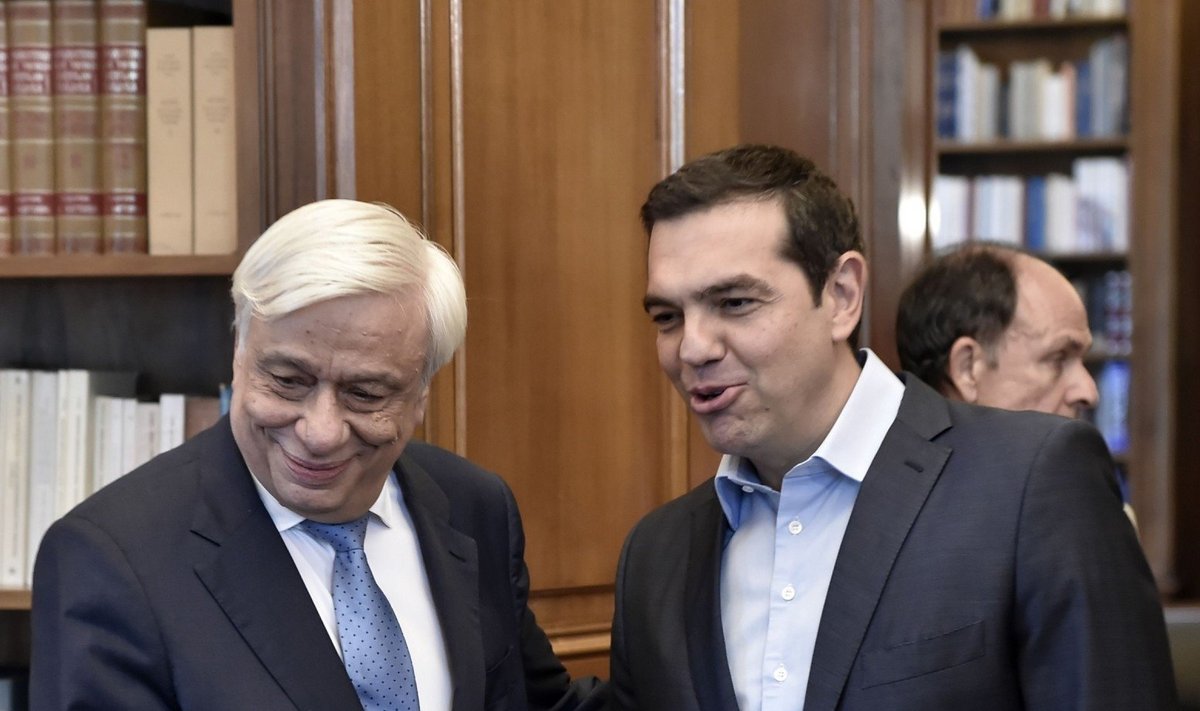Prokopis Pavlopulas ir Aleksis Tsipras