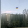 Rusijoje priešais FSB pastatą iškelta Ukrainos vėliava