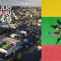 Pasaulio lietuvių žinios. Lietuvos trispalve nudažytas stogas Los Andžele matomas ir iš lėktuvų