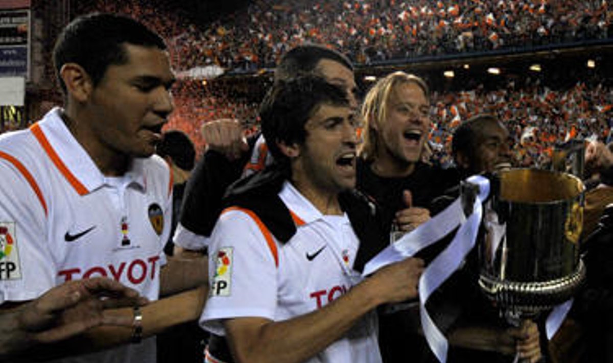 "Valencia" futbolininkai iškovojo 2008 m. Ispanijos karaliaus taurę