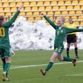Daugkartinės čempionės iškovojo trečią pergalę iš eilės Lietuvos moterų futbolo A lygoje
