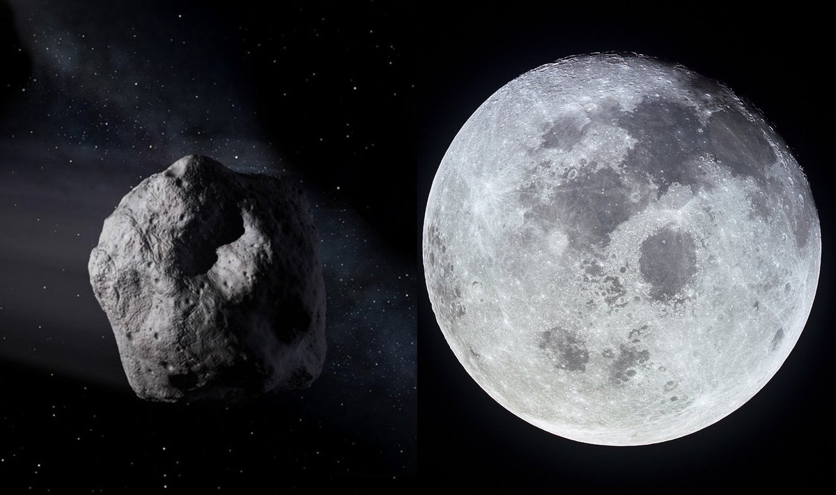 Mėnulis susiformavo po didžiulio asteroido smūgio į Žemę
