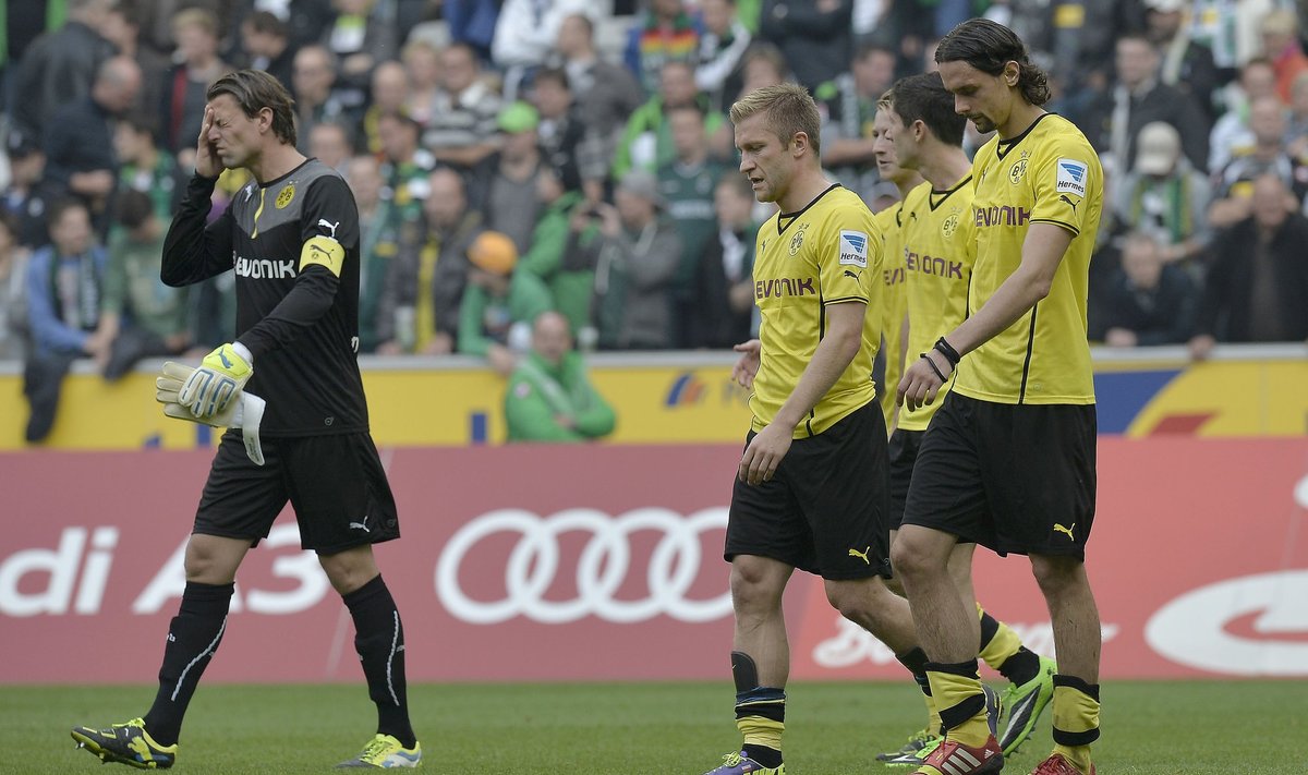 Dortmundo “Borussia“ futbolininkai patyrė pirmąjį pralaimėjimą sezone