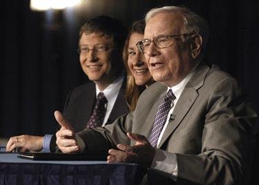 Magnatas W.Buffettas ir Billas bei Melinda Gates