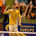 K. Navickas badmintono turnyro Slovėnijoje ketvirtfinalyje